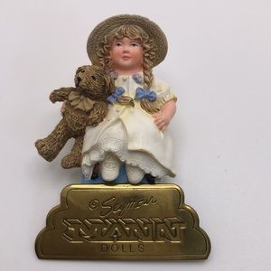 Rare vtg. Seymour Mann Limited Edition Award Winning dolls collectable pin